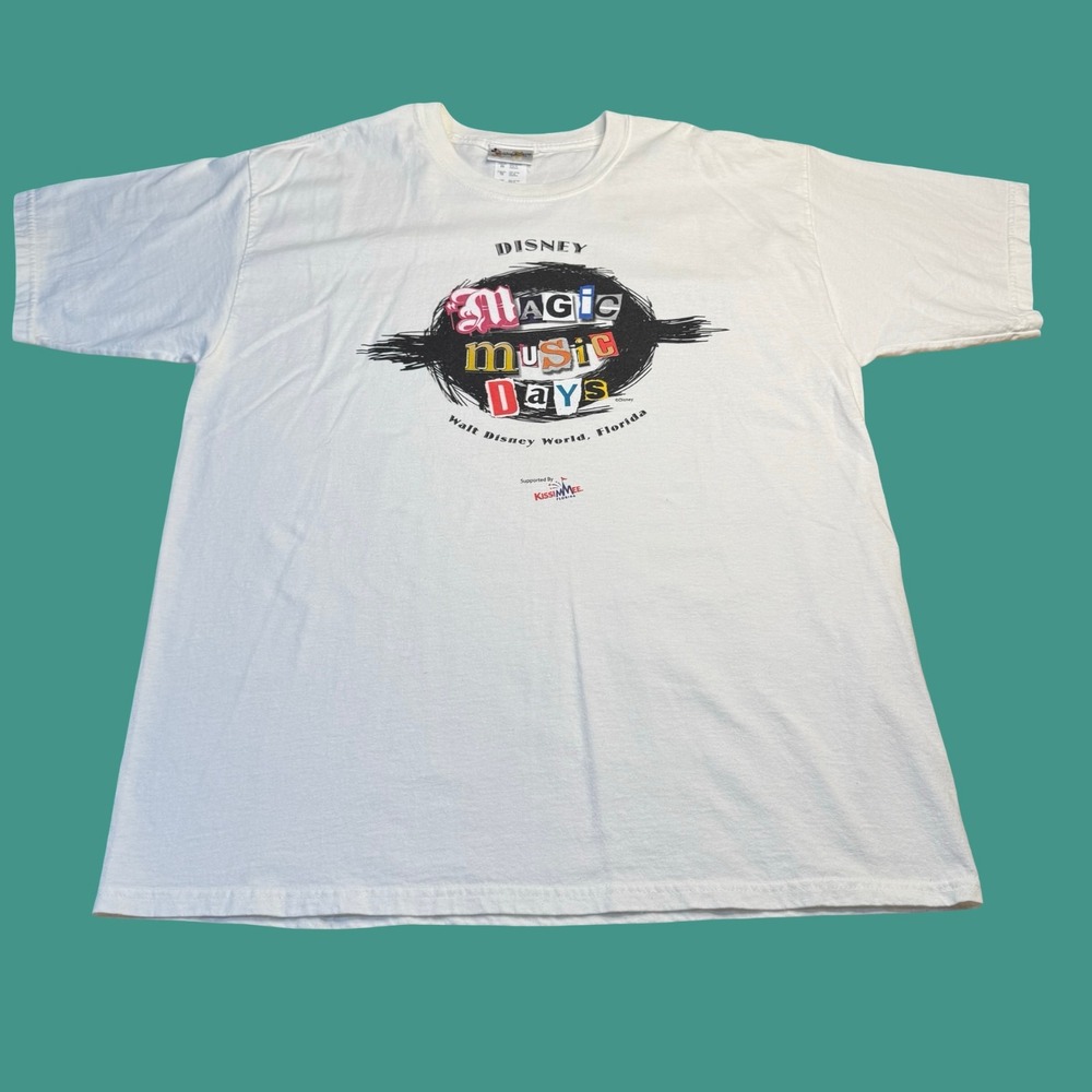 Walt Disney World Magic Music Days Tee Mens XL White Florida Disney Vintage